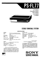 Sony PS-FL77 - Service Manual 